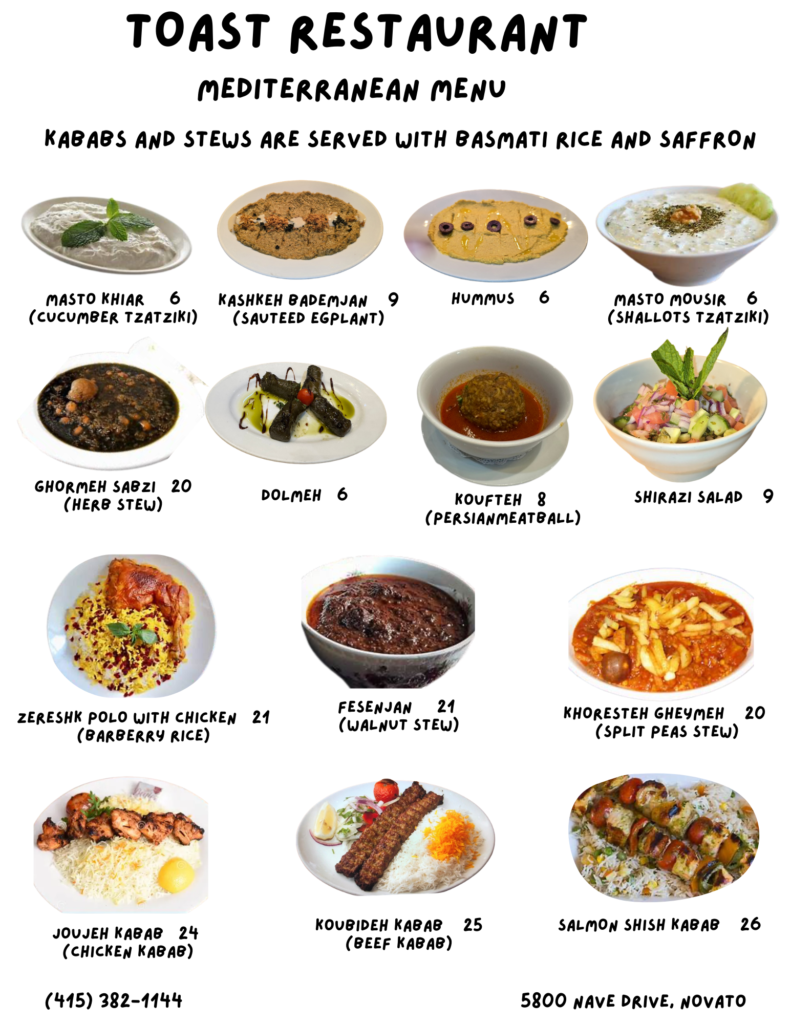 "🌟 New Add-On at Toast! 🌟 We're excited to introduce delicious Mediterranean dishes as an add-on to our menu! Come enjoy authentic flavors along with all your favorites.